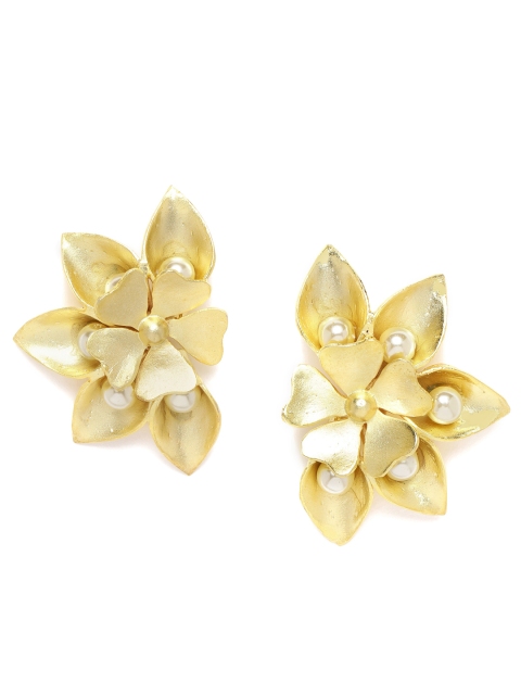 

Alamod Gold-Plated Floral Drop Earrings