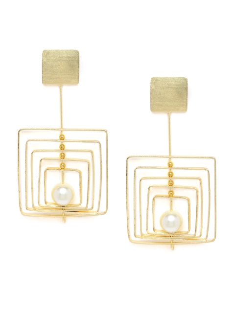 

Alamod Gold-Plated Geometric Drop Earrings