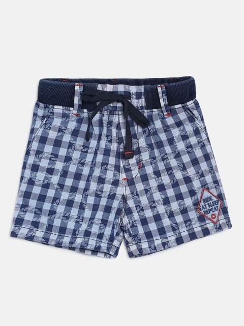 

Actuel Boys Blue Checked Regular Fit Shorts