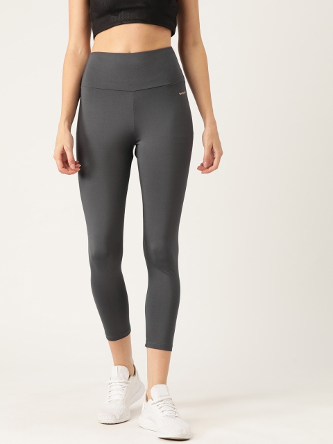 

Sweet Dreams Women Charcoal Grey Solid Cropped Tights