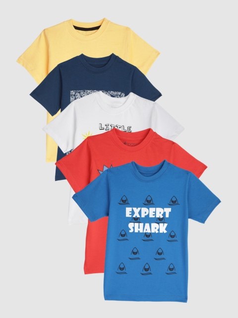 

YK Basics Boys Pack of 5 T-shirts, Multi