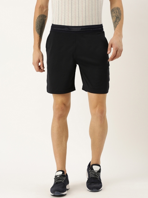 

Proline Active Men Navy Blue Self Design Regular Fit Sports Shorts