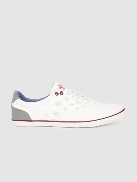 

Roadster Men White Solid Sneakers