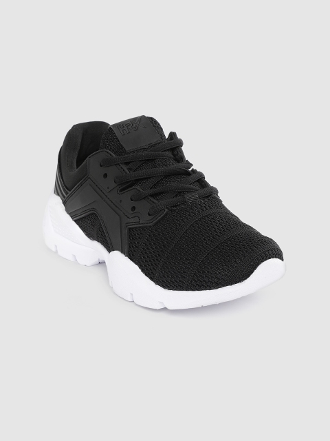

HRX by Hrithik Roshan Women Black Woven Design Running Shoes