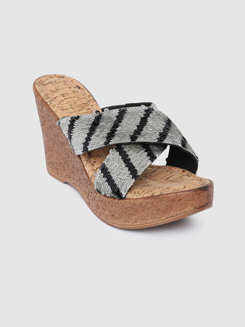 

Catwalk Women Grey Embellished Wedge Heels