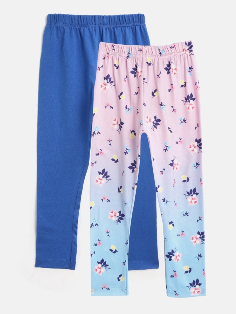 

Eteenz Girls Pack of 2 Assorted Ankle-Length Leggings