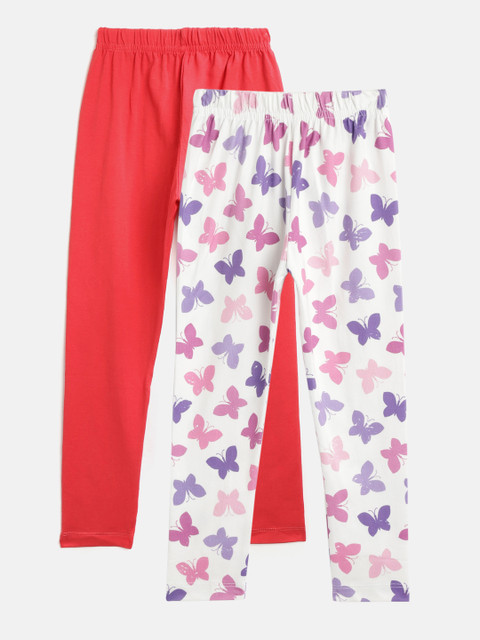 

Eteenz Girls Pack of 2 Assorted Ankle-Length Leggings