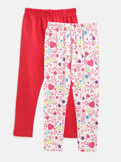 

Eteenz Girls Pack of 2 Assorted Ankle-Length Leggings