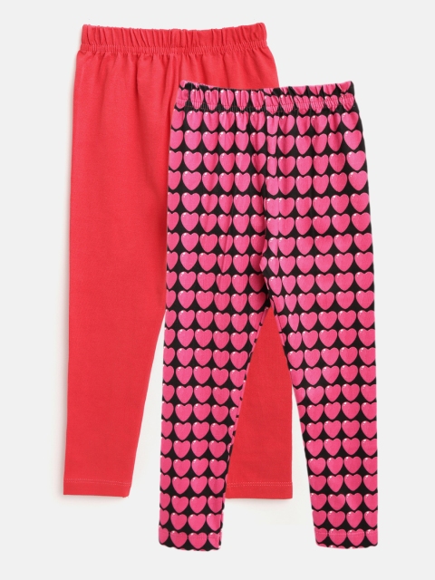 

Eteenz Girls Pack of 2 Assorted Ankle-Length Leggings