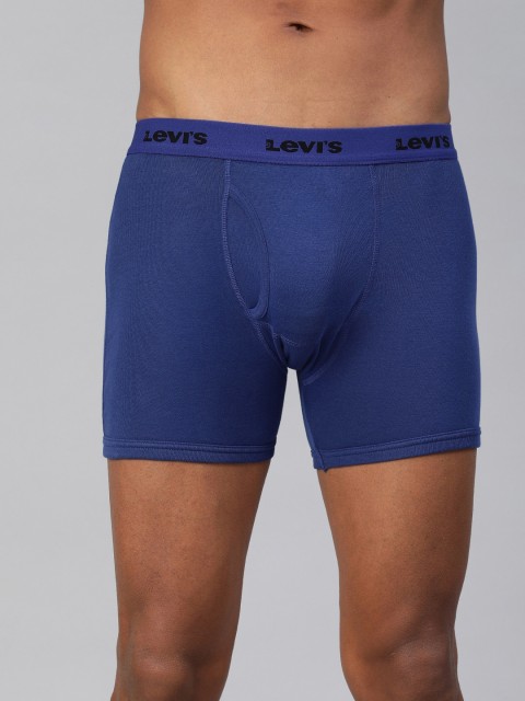 

Levis Men Teal Blue Solid Boxer-Style Briefs #001-BOXER BRIEF-SODLT BLU-P1