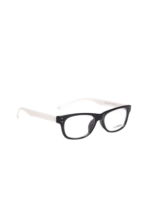 

Gold Berg Unisex Black & White Rectangular Frames GB8051 C6