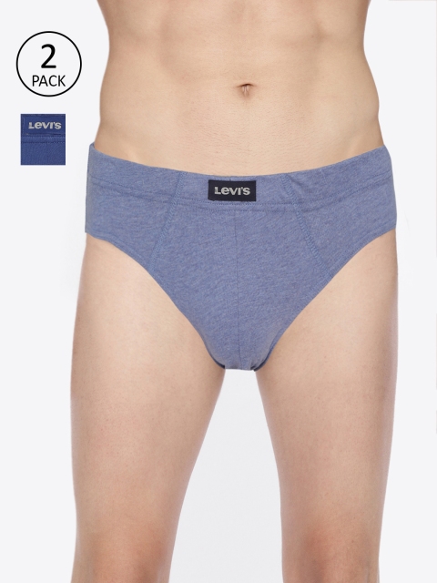 

Levis Men Pack of 2 Blue Solid Briefs #011