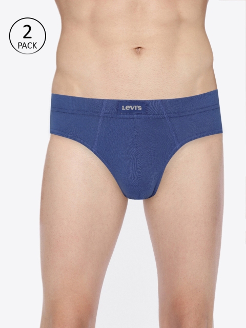 

Levis Men Pack of 2 Blue Solid Briefs #011