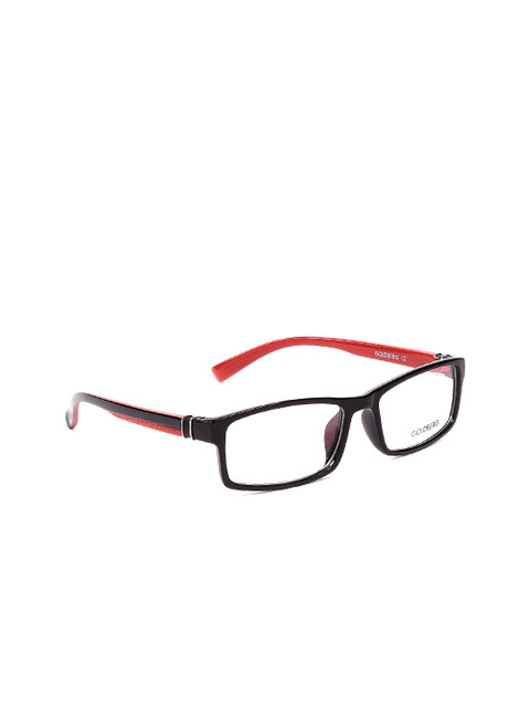 

Gold Berg Unisex Black & Red Rectangular Frames GB8109