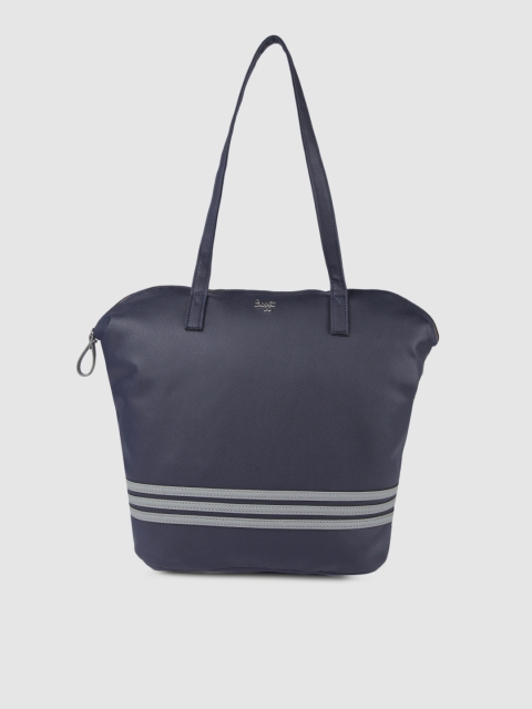 

Baggit Navy Blue Striped Shoulder Bag