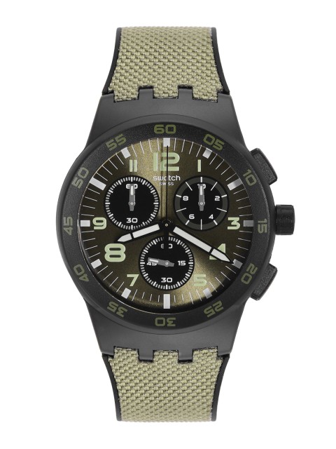 

Swatch Unisex Olive Green Swiss Made Watch Analogue Watch SUSB105