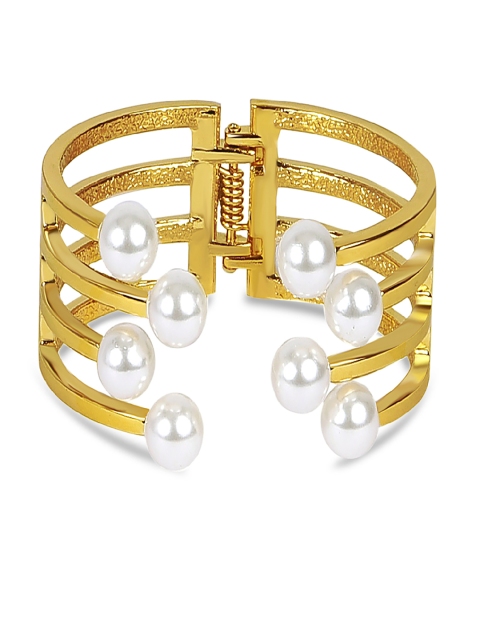

AQUASTREET Alloy Gold-Plated Cuff Bracelet
