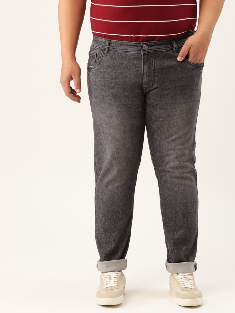 

FEVER Men Charcoal Grey Slim Fit Mid-Rise Clean Look Stretchable Jeans