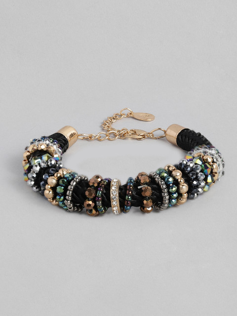 

Accessorize Women Black Botswana Beaded Rope Bracelet