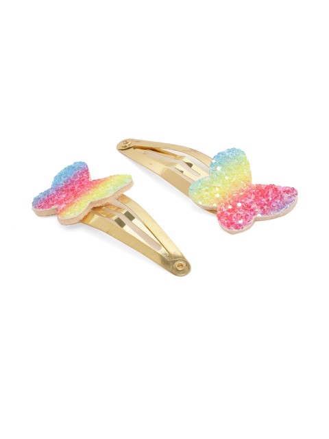 

Toniq Kids Girls Multicoloured Set of 2 Embellished Tic Tac Hair Clips, Multi