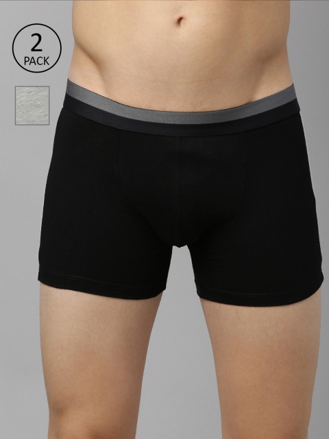 

Roadster Men Pack of 2 Solid Trunk RDST-TRN1-2PP-BM, Black
