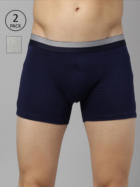 

Roadster Men Pack of 2 Solid Trunk RDST-TRN1-2PP-AM, Navy blue