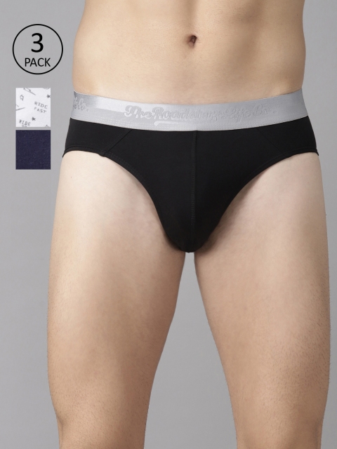 

Roadster Men Pack Of 3 Briefs RDST-BRF4-3PP-AM, Black