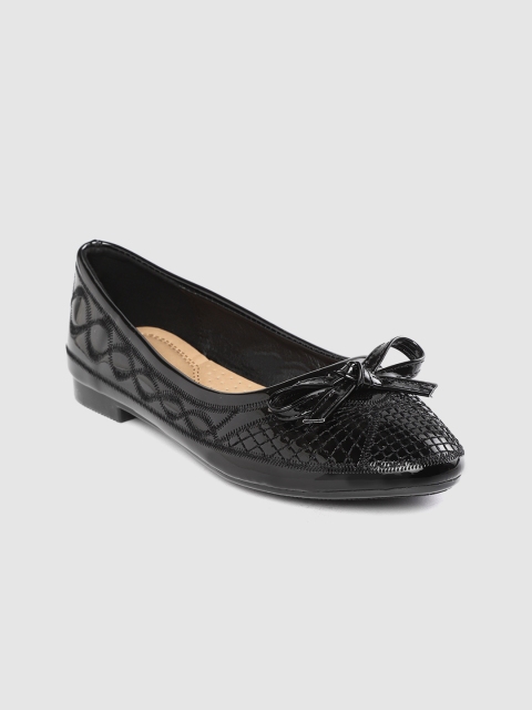 

Lavie Women Black Woven Design Ballerinas