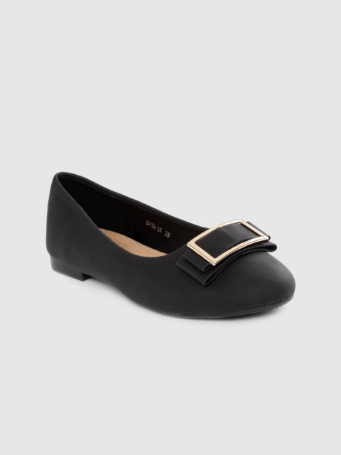 

Lavie Women Black Solid Ballerinas