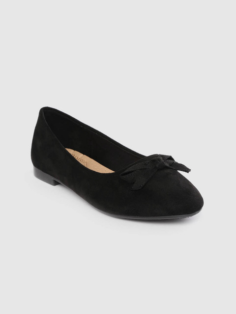 

Lavie Women Black Solid Ballerinas