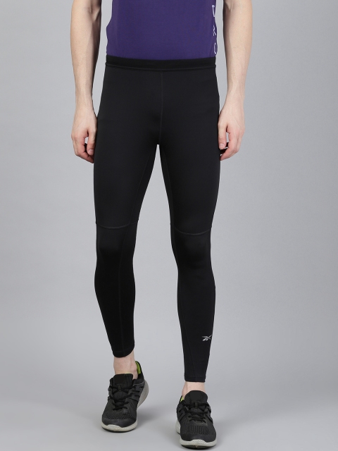 

Reebok Men Black Solid Essential Speedwick Running Tights