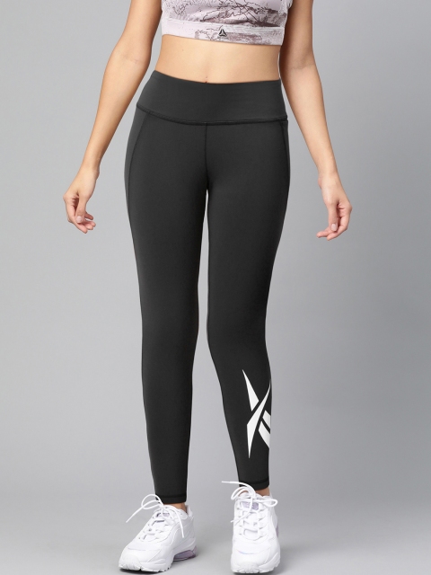

Reebok Women Black TS Lux 2.0 Vector Graphic Training Tights