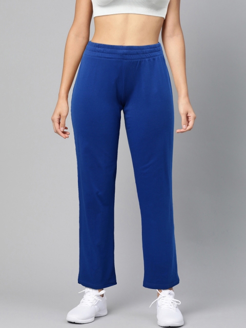 

Reebok Women Blue Slim Fit Solid Foundation Knit Training Track Pants