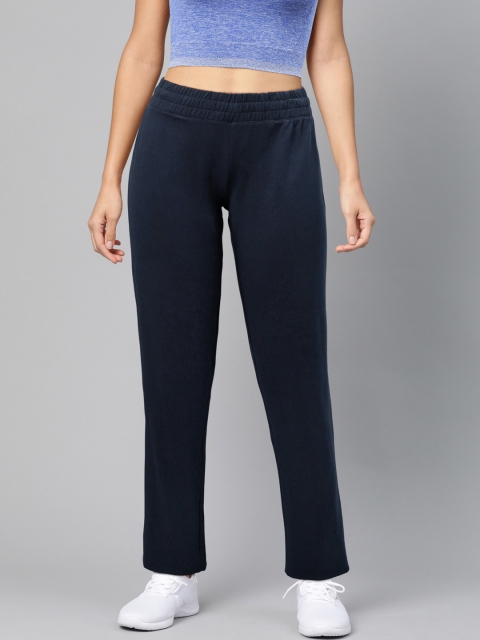 

Reebok Women Navy Blue Slim Fit Solid Essentials Training Track Pants