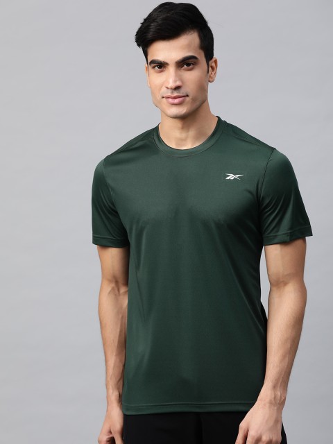 

Reebok Men Green Foundation Solid T-Shirt