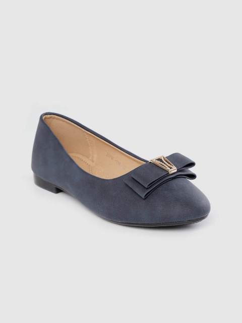 

Lavie Women Navy Blue Solid Ballerinas