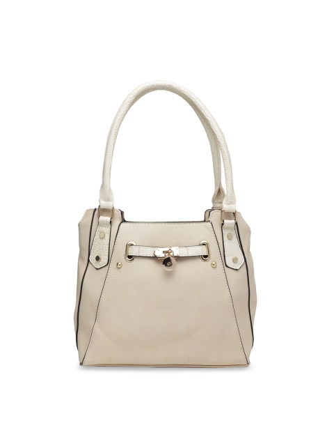 

Ladida Beige Solid Handheld Bag