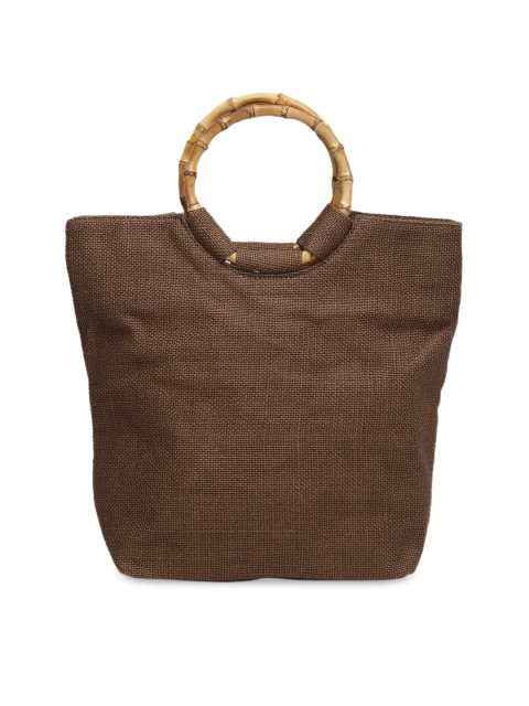 

Ladida Khaki Solid Handheld Bag