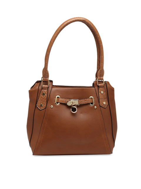 

Ladida Brown Solid Handheld Bag