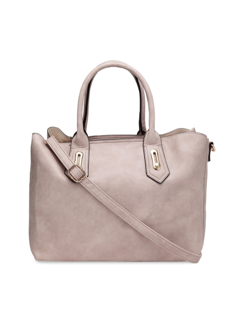 

Ladida Peach-Coloured Solid Handheld Bag