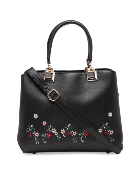 

Ladida Black Embroidered Handheld Bag