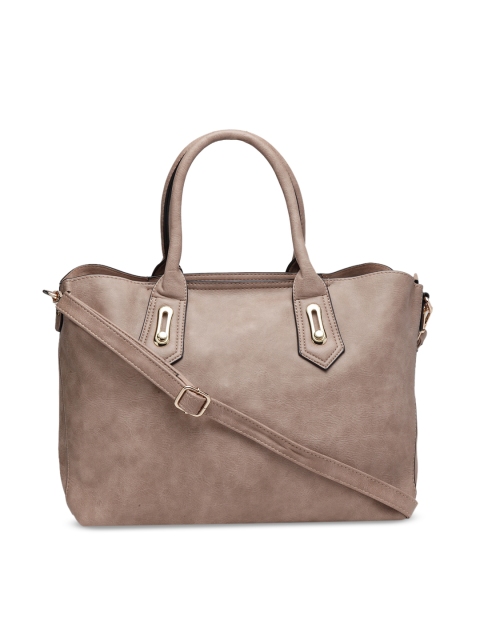 

Ladida Beige Textured Handheld Bag