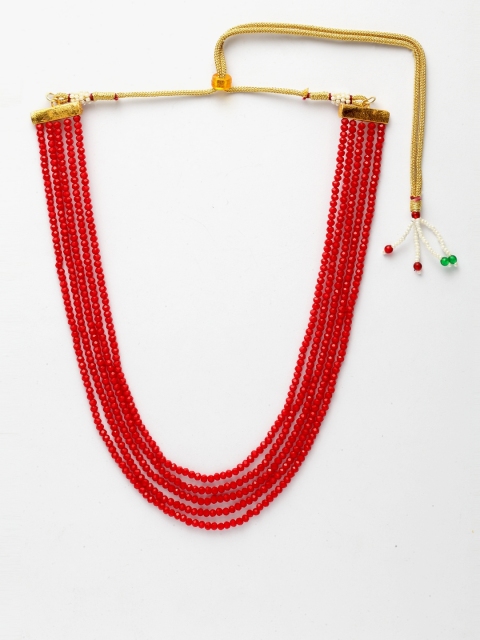 

Infuzze Red Brass Layered Necklace