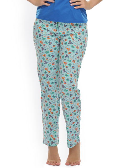 

Clovia Blue Printed Pyjamas