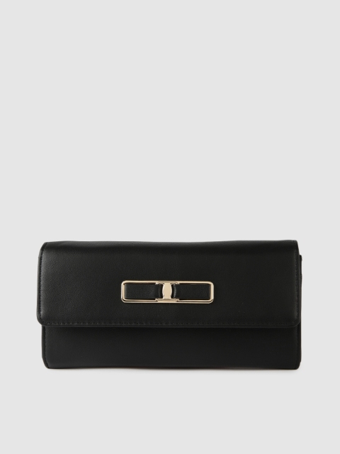

Allen Solly Women Black Solid Two Fold Wallet