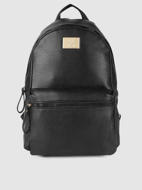 

Allen Solly Women Black Textured Backpack