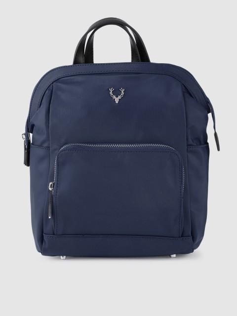 

Allen Solly Women Navy Blue Solid Backpack