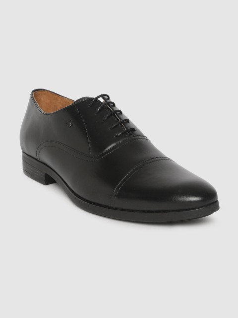 

Arrow Men Black Genuine Leather Formal Oxfords