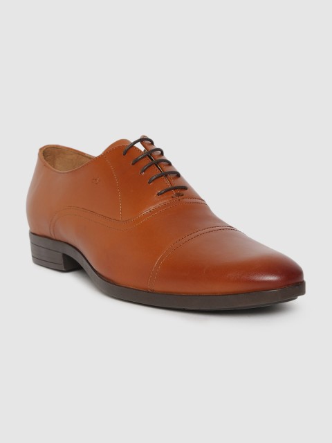 

Arrow Men Tan Genuine Leather Formal Oxfords