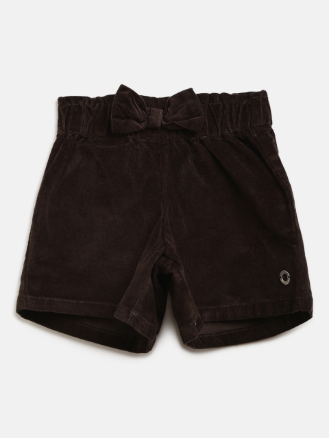 

Gini and Jony Girls Coffee Brown Solid Regular Fit Corduroy Shorts
